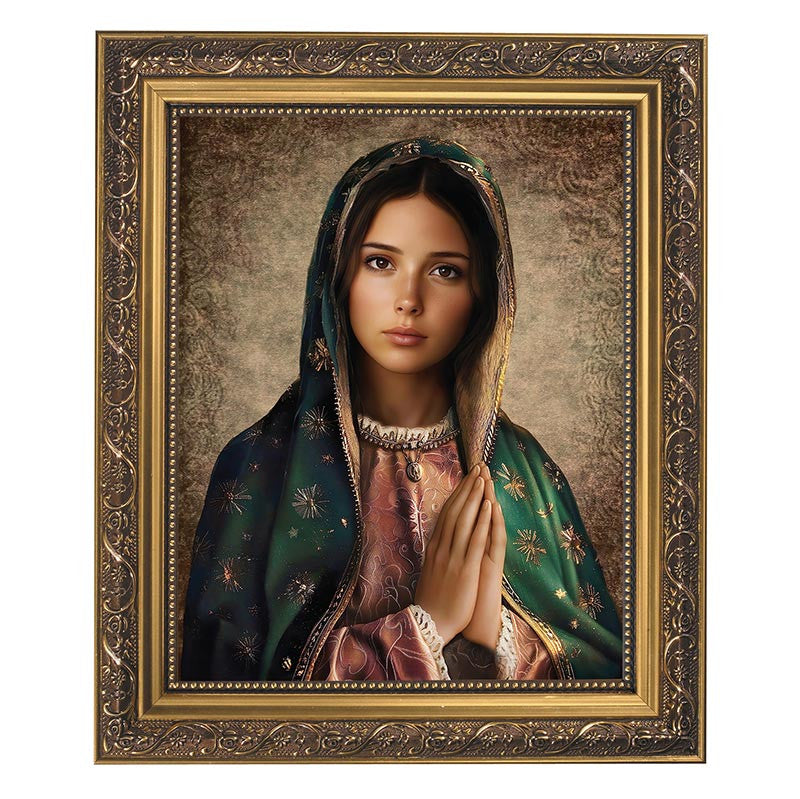 Our Lady of Guadalupe Gold Tone Framed Print – CFaithS