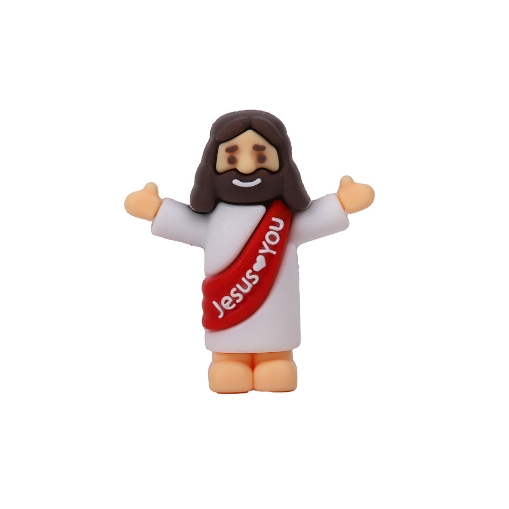 Little Jesus figures, mini pocket Jesus figurines in assorted colors