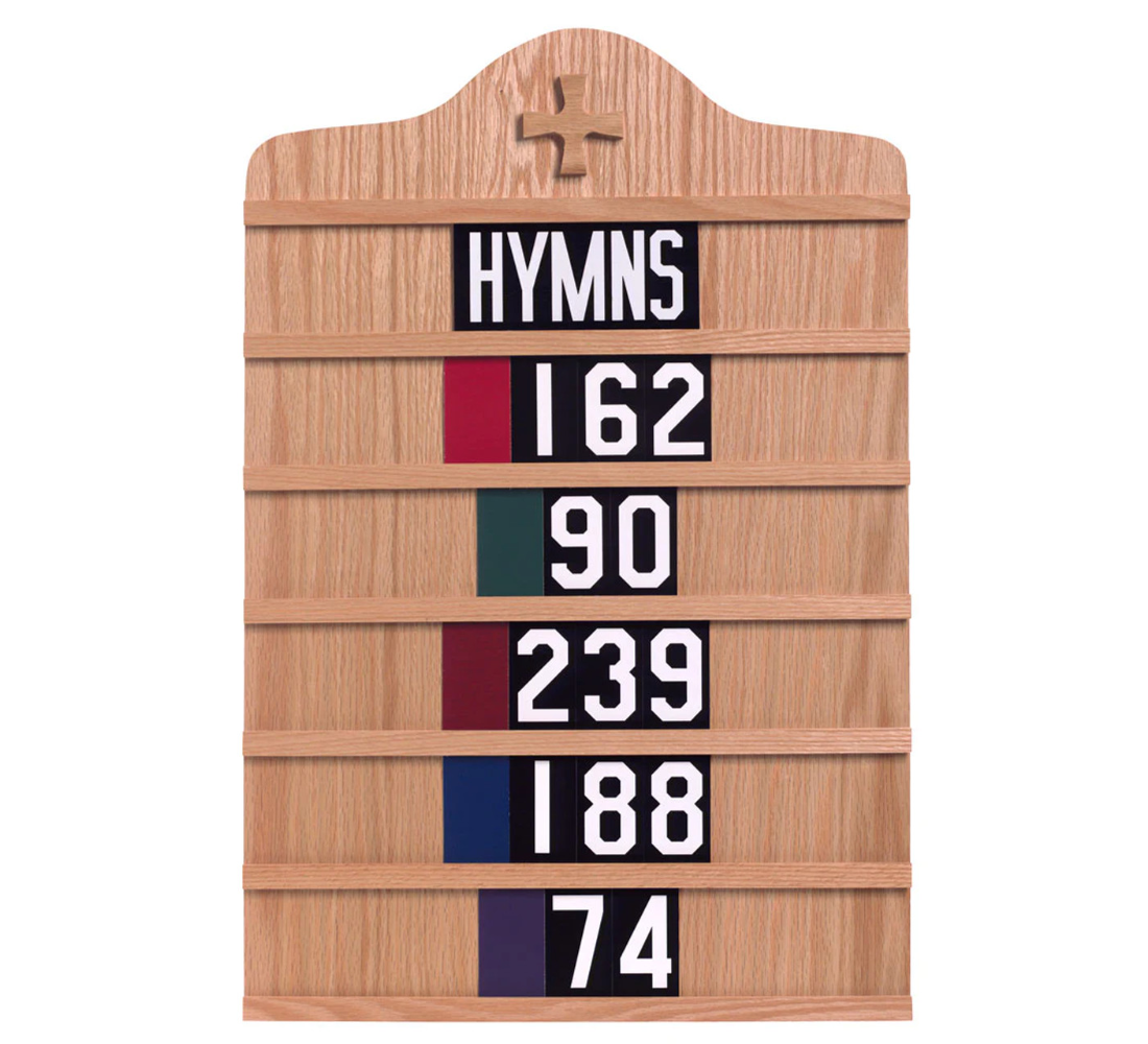 Hymn Boards, Registers and Accesories