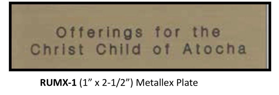 Metallex Memorial Name Plates