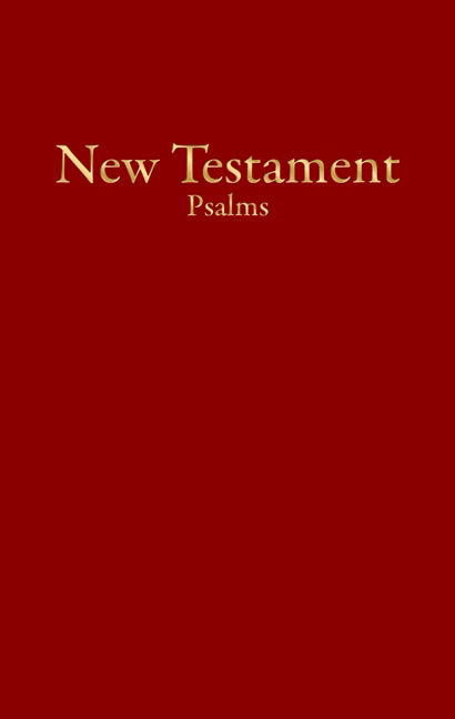 KJV Economy New Testament with Psalms, Burgundy Trade Paper