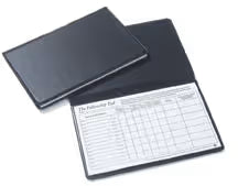 Attendance Pad Holders (Package of 5 Pad Holders): Black Vinyl Over Board