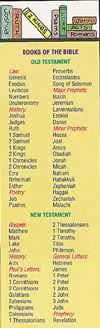 General Worship Bookmark: Books of the Bible (Package of 25)