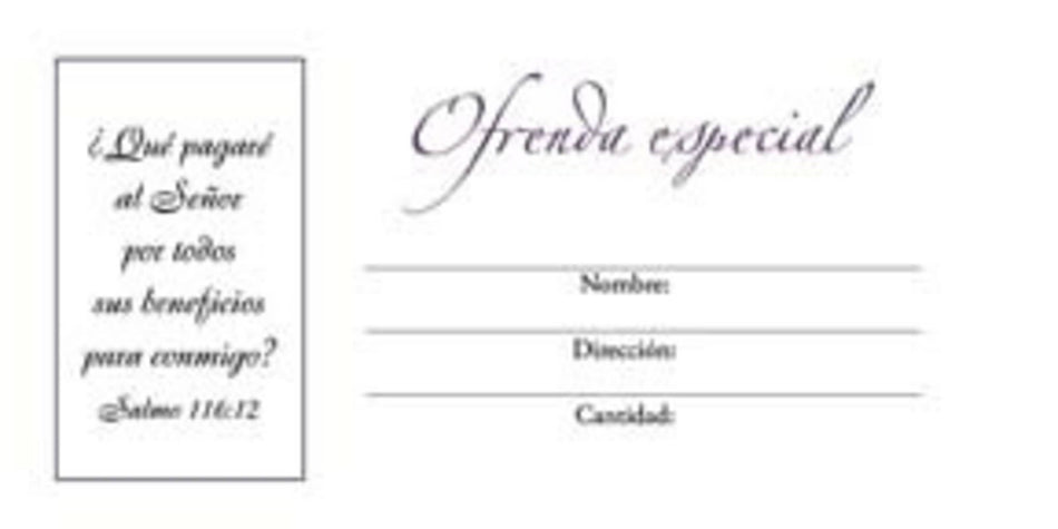 Sobre: Ofrenda especial (Special Offering): Psalm 116:12 (RVR1960) by Broadman and Holman