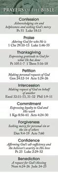 General Worship Bookmark: Prayers of the Bible (Package of 25)