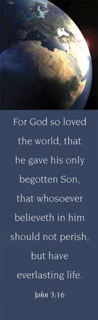 General Worship Bookmark: John 3:16-KJV (Package of 25): John 3:16
