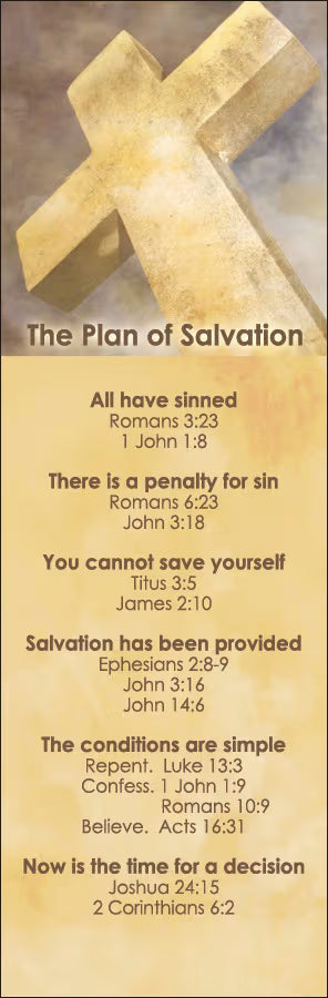 General Worship Bookmark: Plan of Salvation (Pkg of 25)