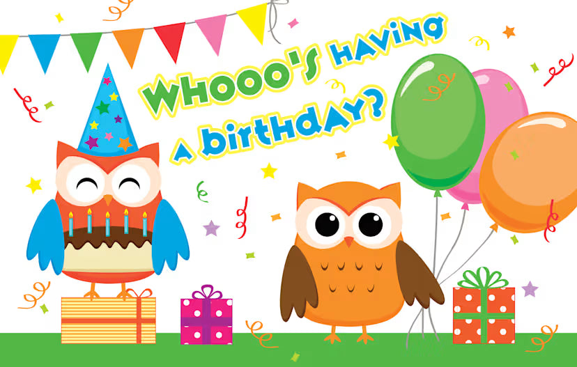 Birthday Postcard: Happy Birthday! Balloons (Package of 25)