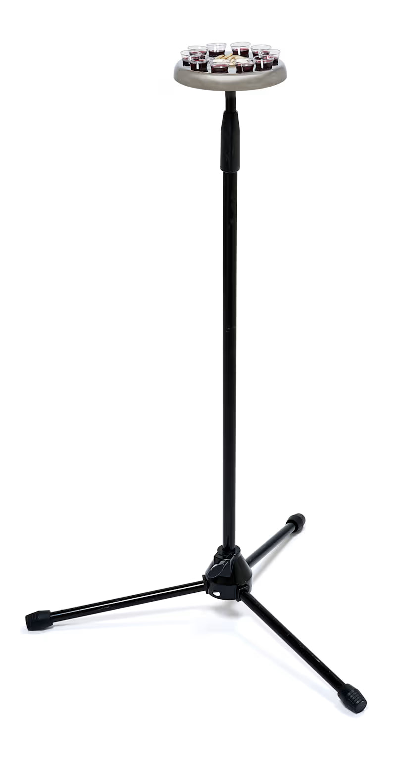 RemembranceWare: Mic Stand Communion Tray - Silver Finish