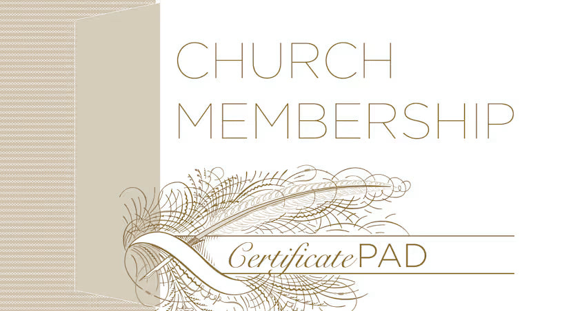 Church Membership Certificate Pad (26 Count): Romans 6:3-4 (KJV)