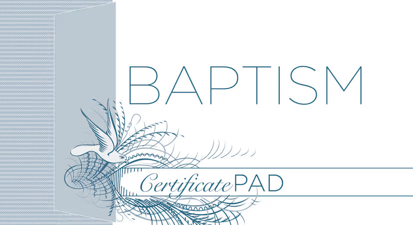 Baptism Certificate Pad (25 Count): Romans 6:3-4 (KJV)