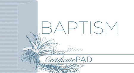 Baptism Certificate Pad (25 Count): Romans 6:3-4 (KJV) by Broadman and Holman