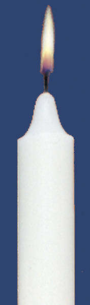 Emkay Stearic Altar Candles | 10-1/2 x 3/4 Inches | Self-Fitting | Box of 36