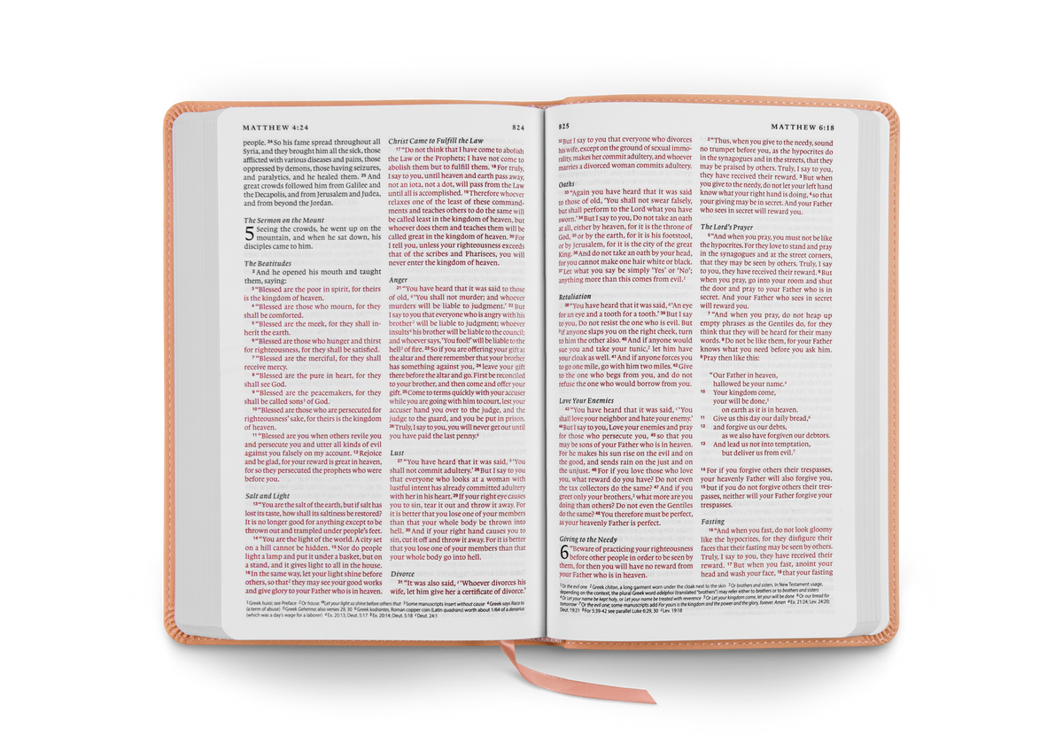ESV Thinline Bible, Red Letter – Leather (979-8-8749-0371-8) by Crossway, product view 2