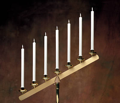 Emkay Stearic Altar Candles | 10-1/2 x 3/4 Inches | Self-Fitting | Box of 36