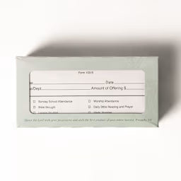 Offering Envelope: Sunday School Member's Report - Bill-Sized (Package of 100): Form 103-S