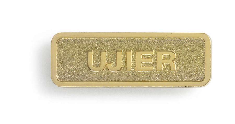 Distintivo para ujier – dorado (Usher Badge – Brass) by Broadman and Holman, product view 2