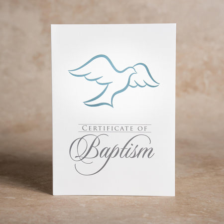 Certificate of Baptism - Foil Stamped and Folded with Envelope (Package of 6): Romans 6:3-4 (KJV) by Broadman and Holman