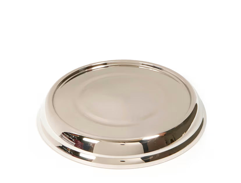 RemembranceWare: Communion Bread Plate Base - Silver Finish: Stainless Steel / Enhances Presentation / Sturdy Construction