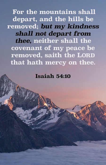 General Worship Bulletin: My Kindness (Package of 100): Isaiah 54:10 (KJV) by Broadman and Holman