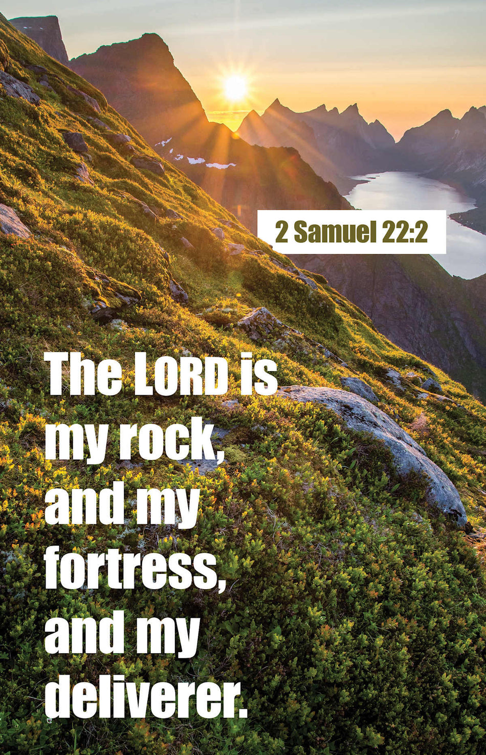 General Worship Bulletin: My Fortress (Package of 100): 2 Samuel 22:2 (KJV) by Broadman and Holman