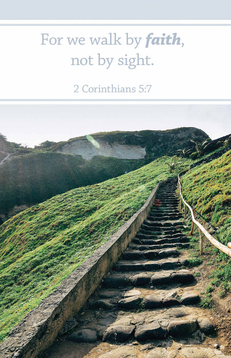 General Worship Bulletin: By Faith (Package of 100): 2 Corinthians 5:7 (KJV) by Broadman and Holman