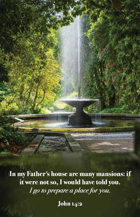 Funeral Bulletin: A Place (Package of 100): John 14:2 (KJV) by Broadman and Holman
