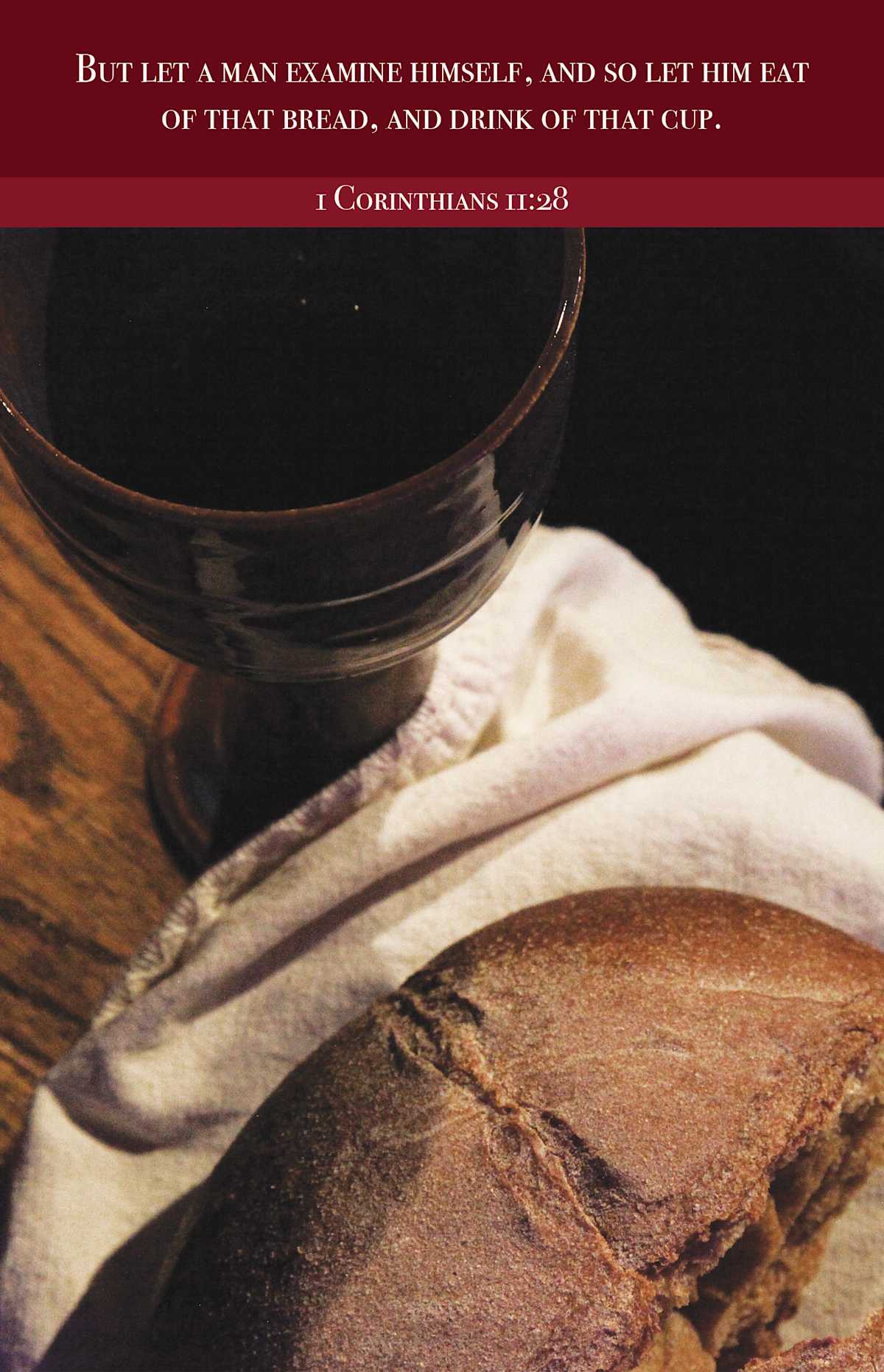 Communion Bulletin: Examine (Package of 100): 1 Corinthians 11:28 (KJV) by Broadman and Holman