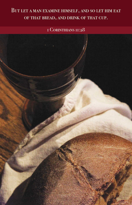 Communion Bulletin: Examine (Package of 100): 1 Corinthians 11:28 (KJV) by Broadman and Holman