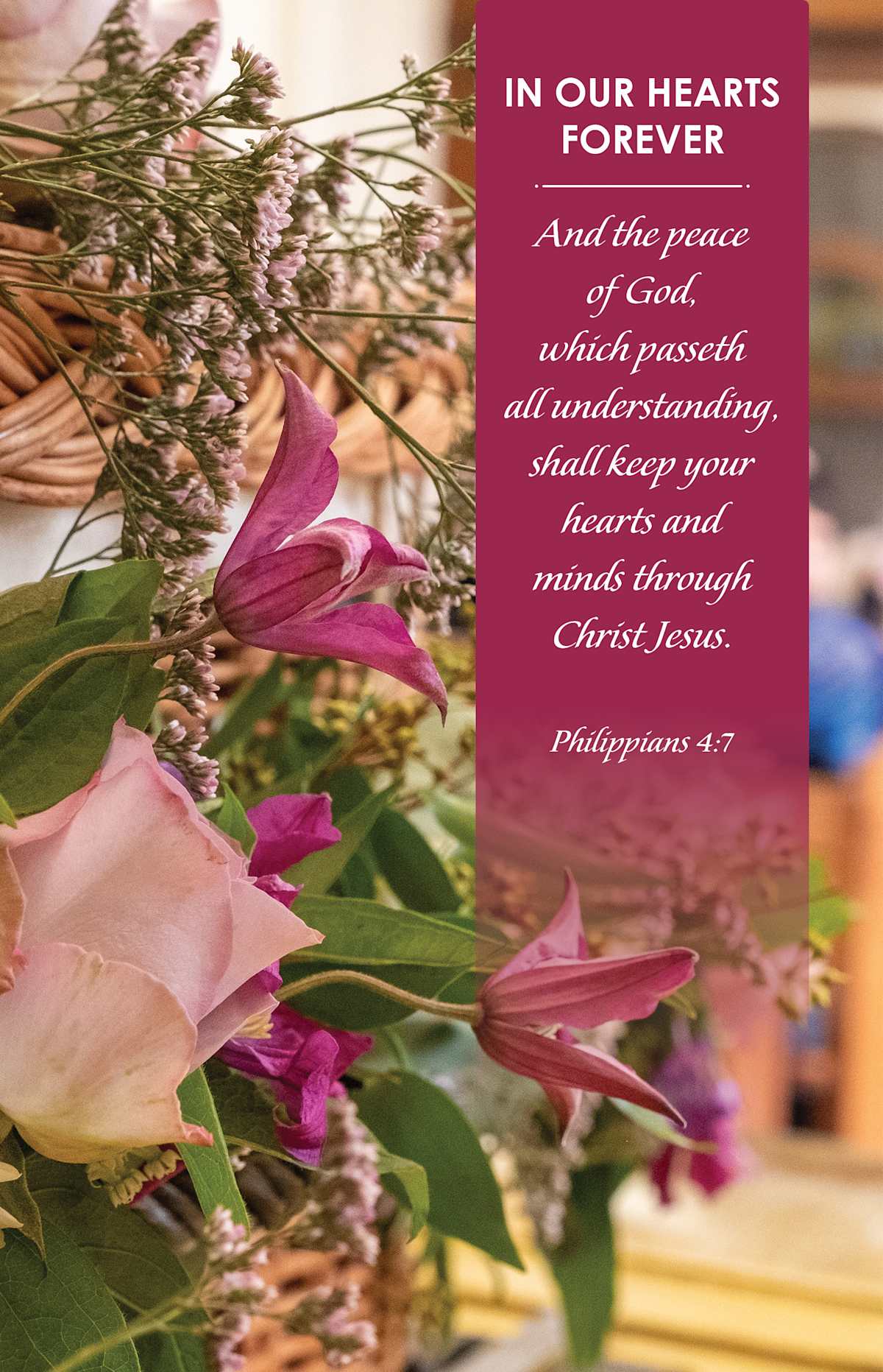 Funeral Bulletin: The Peace (Package of 100): Philippians 4:7 (KJV) by Broadman and Holman