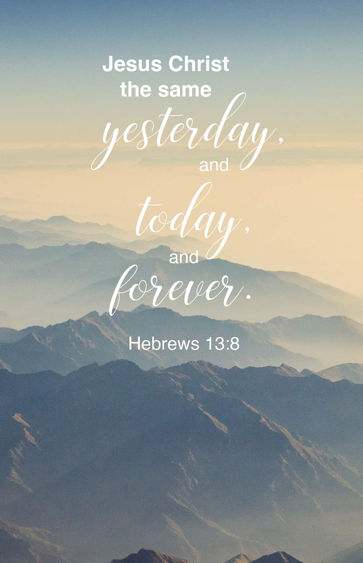 General Worship Bulletin: The Same (Package of 100): Hebrews 13:8 (KJV) by Broadman and Holman