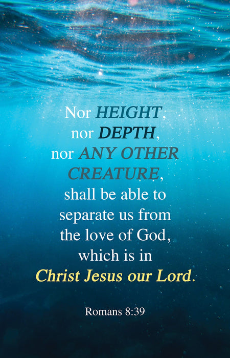 General Worship Bulletin: The Love (Package of 100): Romans 8:39 (KJV) by Broadman and Holman