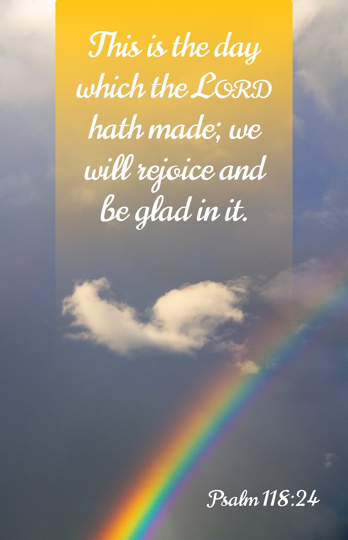 General Worship Bulletin: Glad (Package of 100): Psalm 118:24 (KJV) by Broadman and Holman
