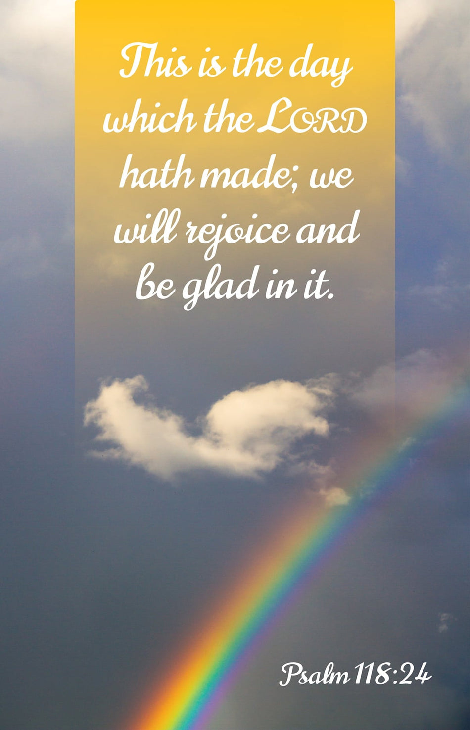 General Worship Bulletin: Glad (Package of 100): Psalm 118:24 (KJV) by Broadman and Holman