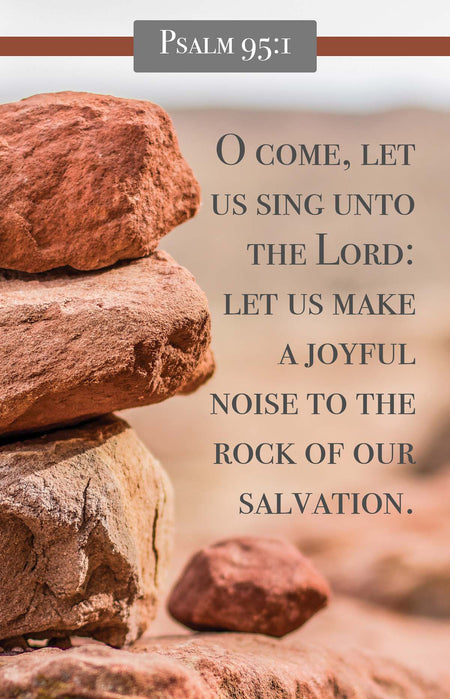 General Worship Bulletin: O Come (Package of 100): Psalm 95:1 (KJV) by Broadman and Holman