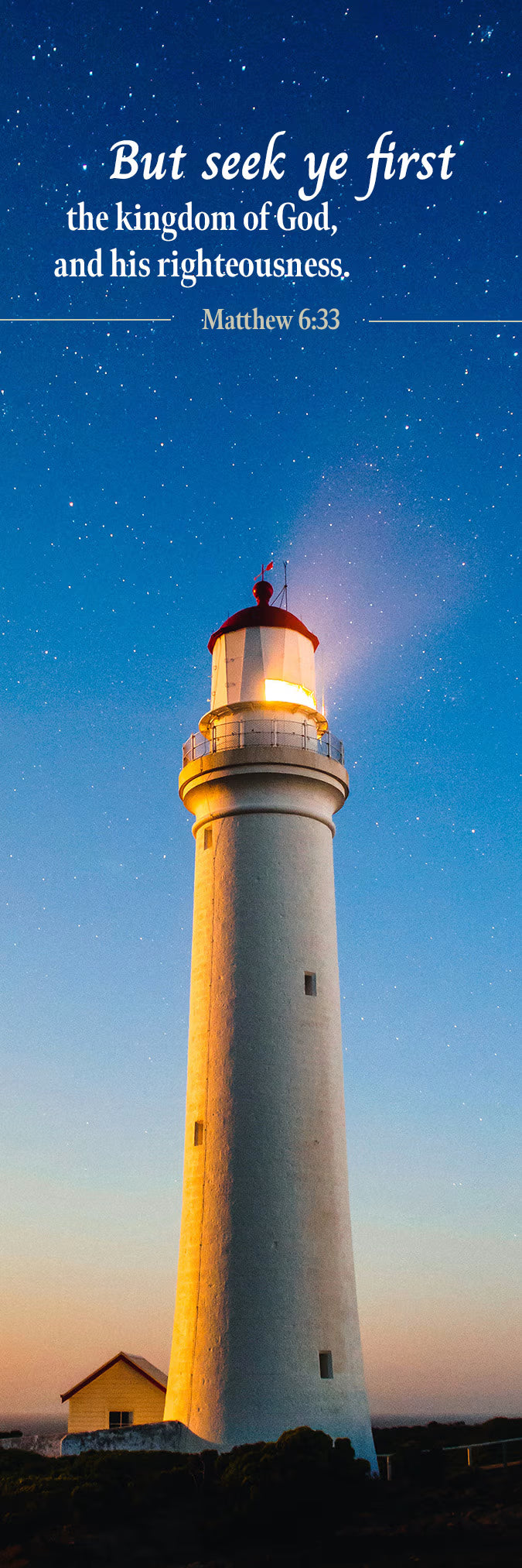Inspirational Bookmark: The Kingdom (Package of 25): Matthew 6:33 (KJV)