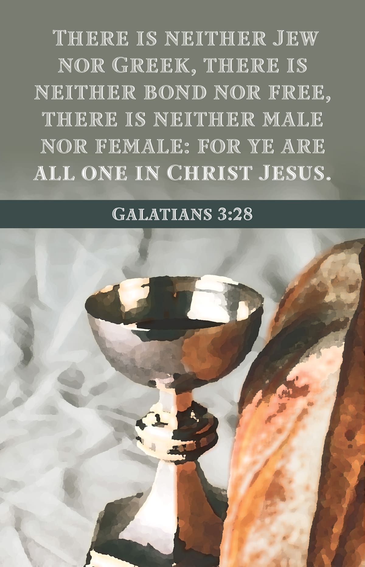 Communion Bulletin: There Is (Package of 100): Galatians 3:28 (KJV) by Broadman and Holman