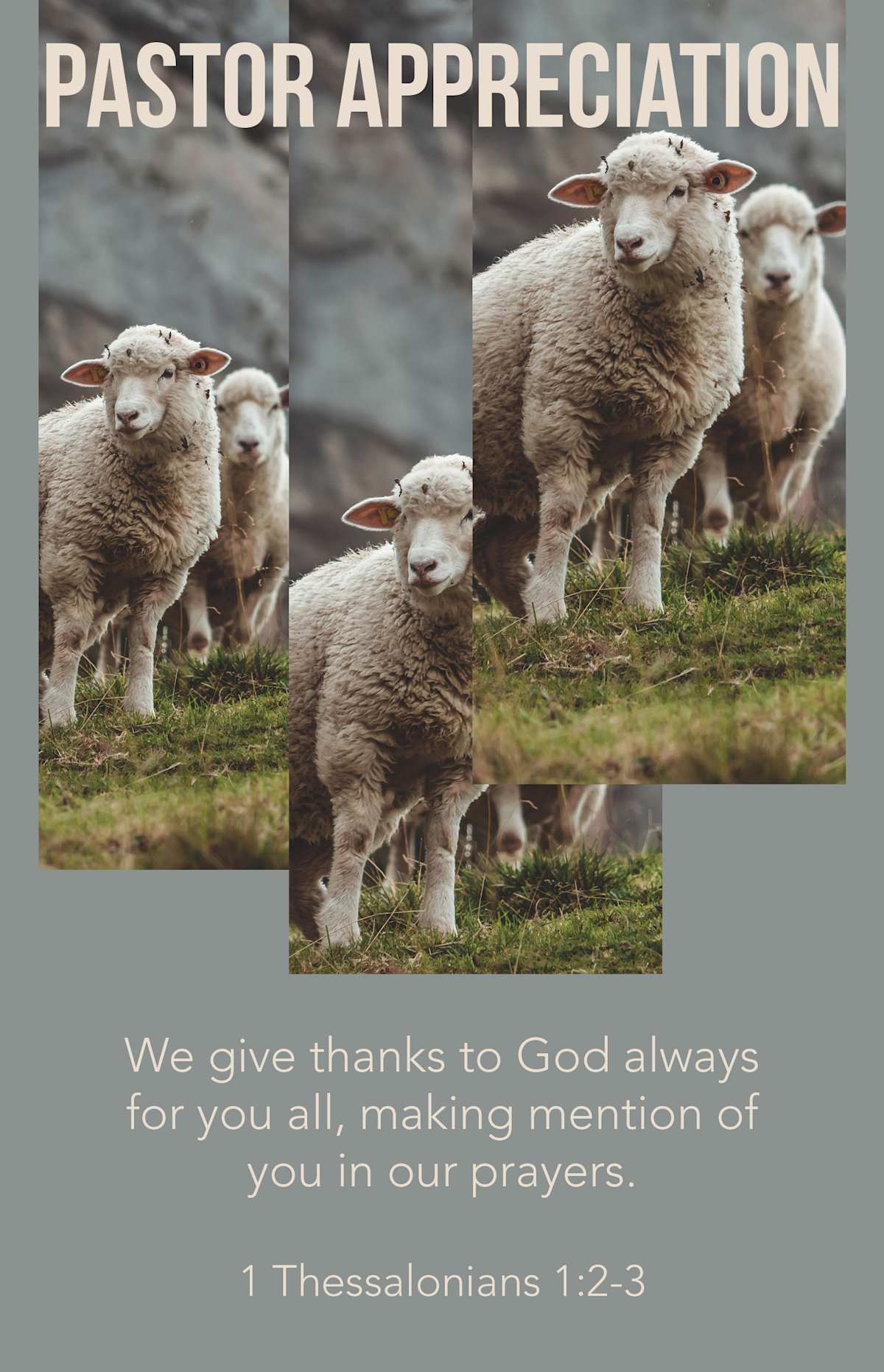Pastor Appreciation Bulletin: Remembering (Package of 100): 1 Thessalonians 1:2 (KJV) by Broadman and Holman