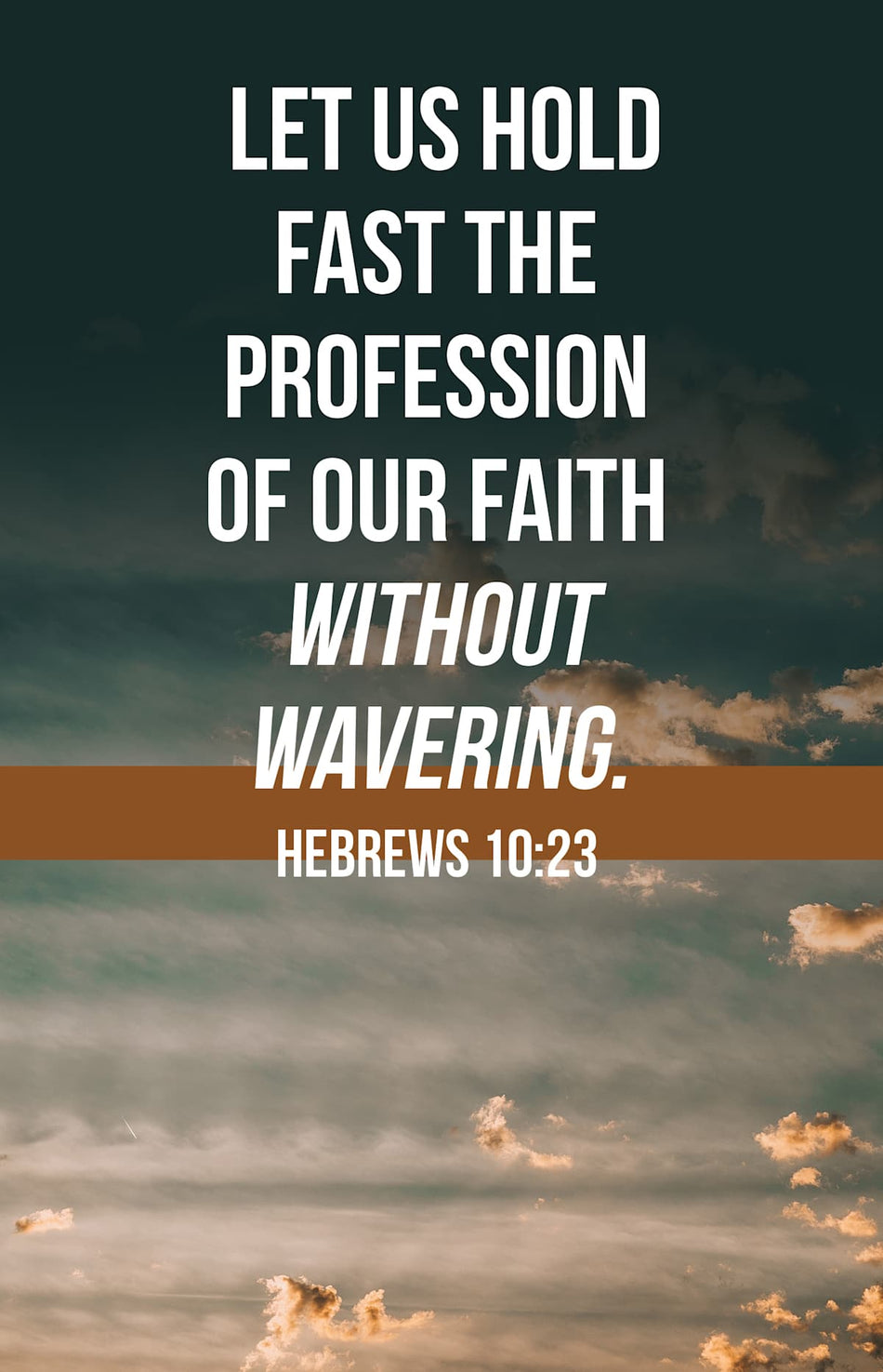 General Worship Bulletin: Without Wavering (Package of 100): Hebrews 10:23 (KJV) by Broadman and Holman