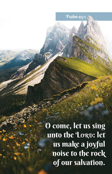 General Worship Bulletin: Let Us Sing (Package of 100): Psalm 95:1 (KJV) by Broadman and Holman