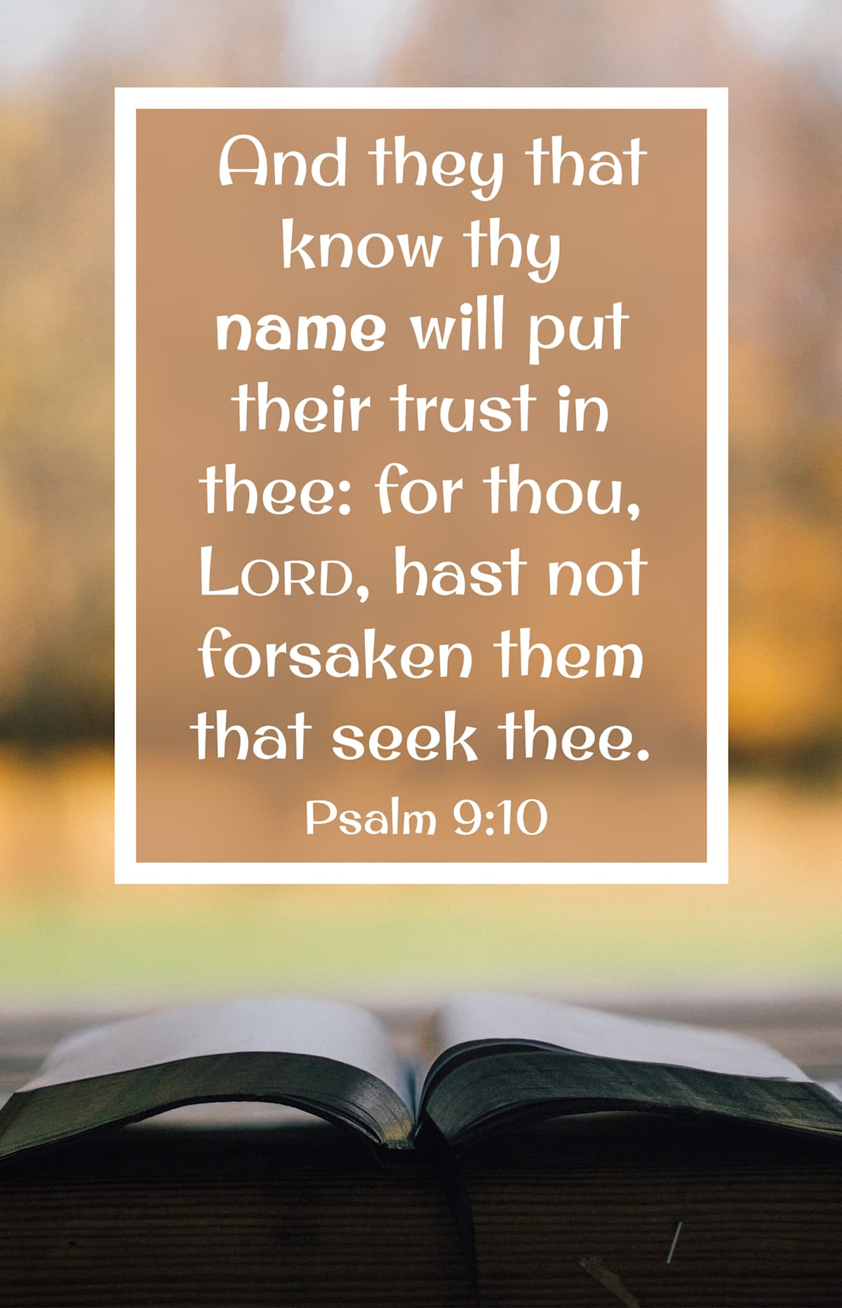 General Worship Bulletin: Know Thy Name (Package of 100): Psalm 9:10 (KJV) by Broadman and Holman
