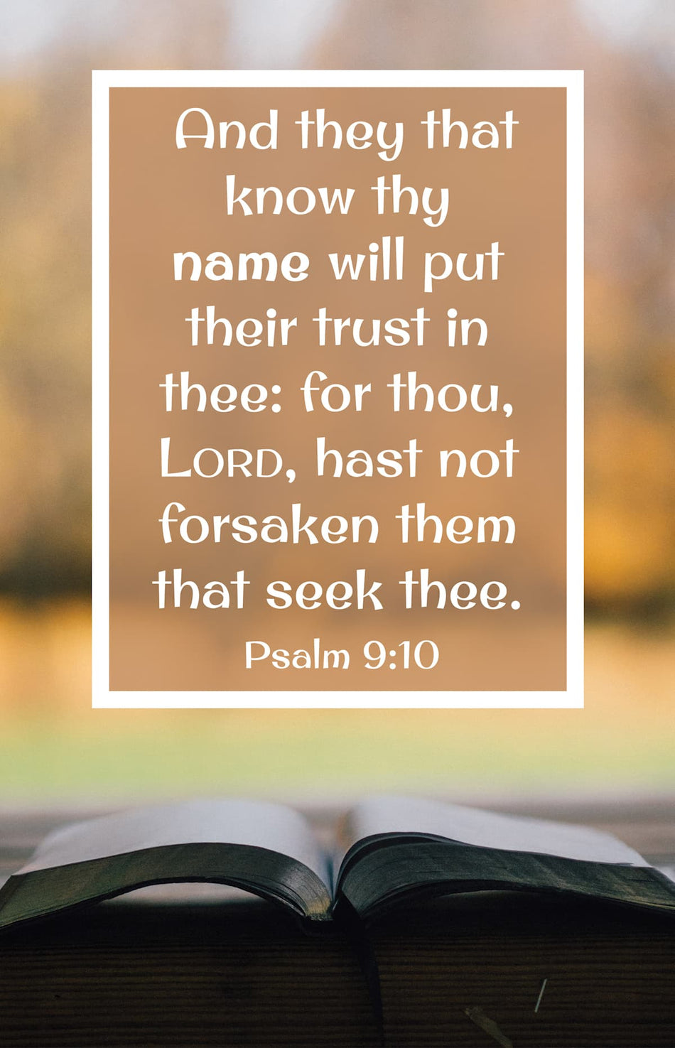 General Worship Bulletin: Know Thy Name (Package of 100): Psalm 9:10 (KJV) by Broadman and Holman
