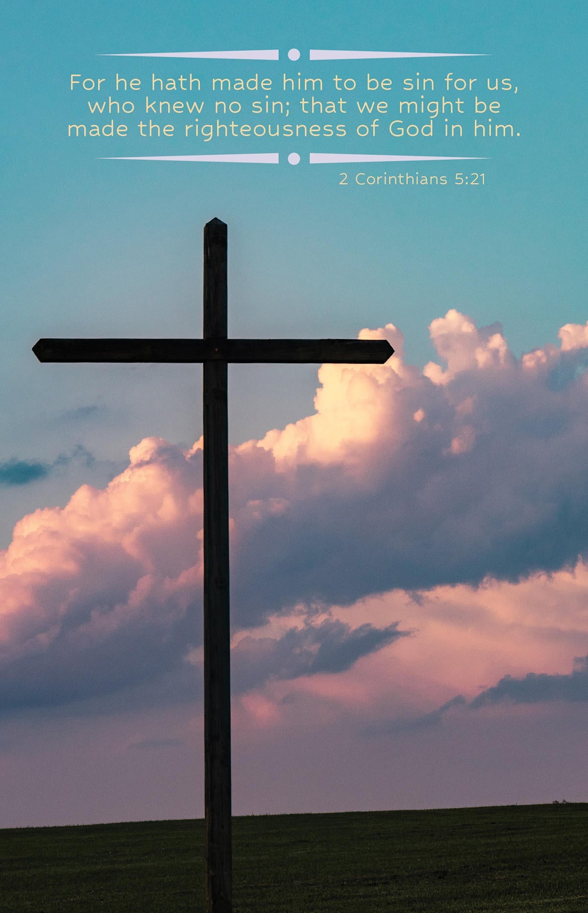 General Worship Bulletin: Who Knew No (Package of 100): 2 Corinthians 5:21 (KJV) by Broadman and Holman