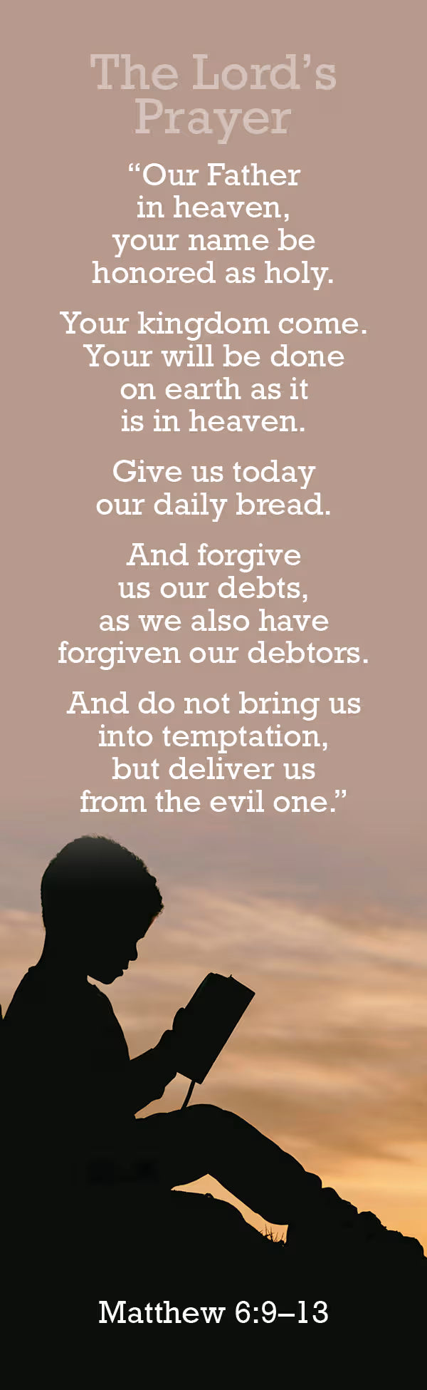 Teaching Bookmark: Lord's Prayer - Kids (Package of 25): Matthew 6:9-13 (CSB)