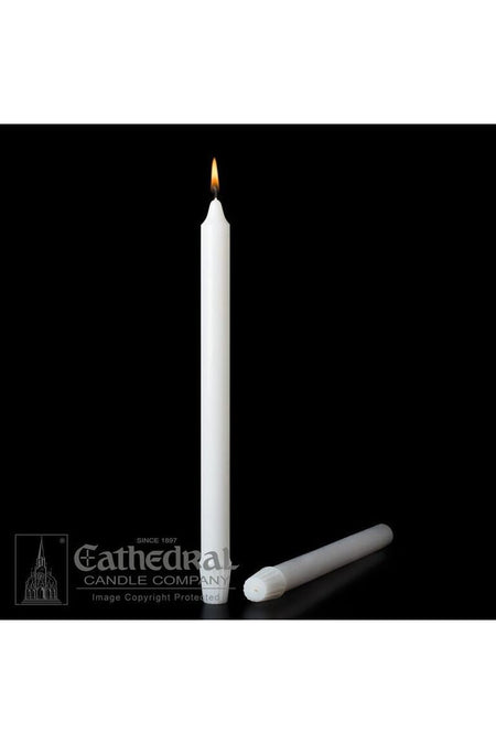 1-1/16" Diameter Stearine White Molded Candles by Anchor Christian Distributors