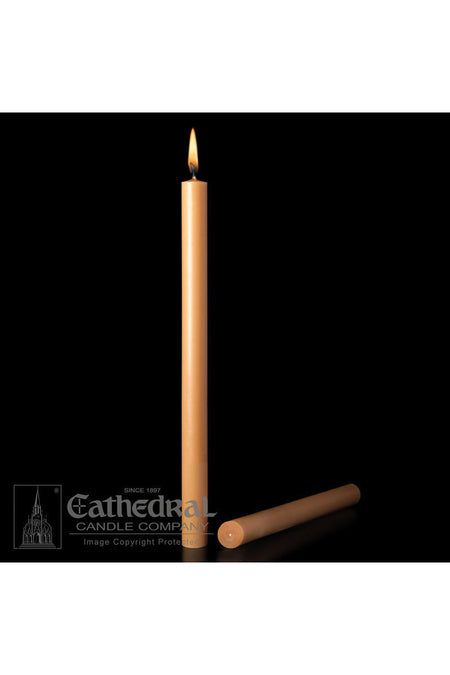 1-1/2" Diameter 51% Beeswax Unbleached Altar Candle by Anchor Christian Distributors