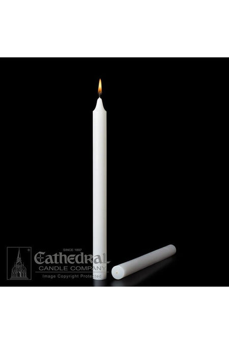 1-1/2" Diameter Stearine White Molded Candles by Anchor Christian Distributors