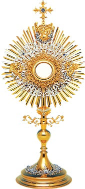 The Trinity Monstrance - Gold Plated