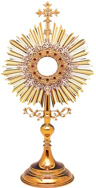 Traditional Roman Monstrance - Gold Plated