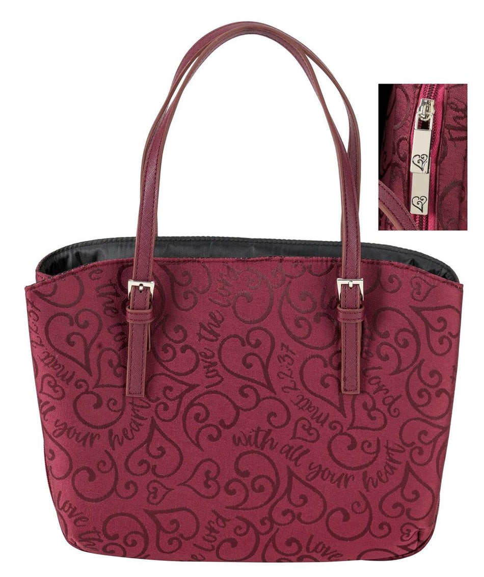 Bible Cover Love the Lord Heart Jacquard Wedge (10006XL) by Dicksons